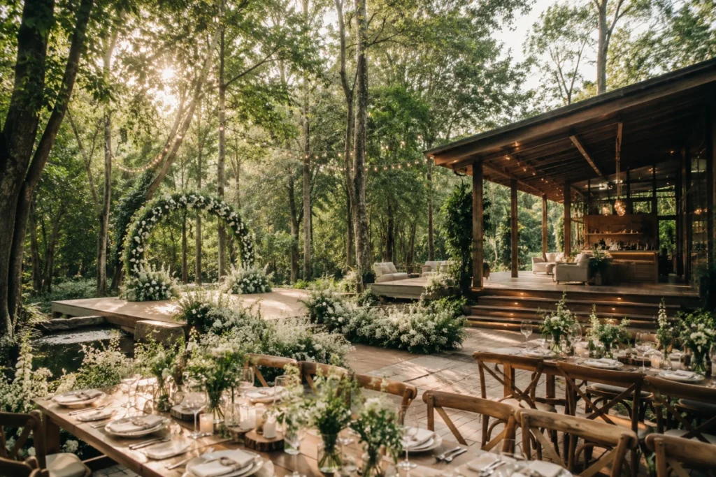 สถานที่แต่งงานใกล้กรุงเทพกลางธรรมชาติ บรรยากาศอบอุ่น